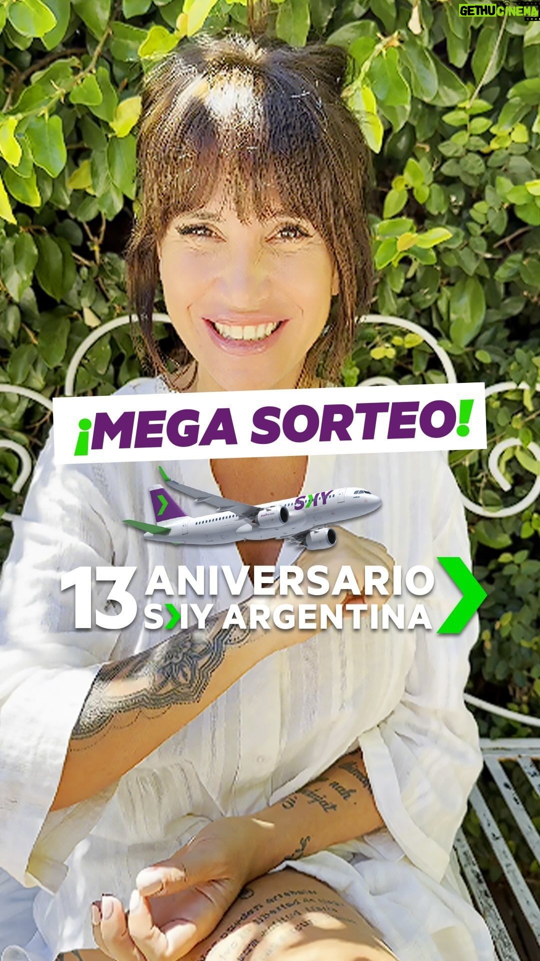 Florencia Peña Instagram - 🎉SORTEO🎉 En esta ocasión especial, queremos regalarte la experiencia de llevar el CHE a Latinoamérica con SKY. ¿Te imaginás recorriendo Latinoamérica de punta a punta? 🌎✈️ ¡Ganá la oportunidad de volar a los destinos más increíbles! Con SKY, podrás disfrutar de pasajes para descubrir Cancún, Lima, Santiago, Punta Cana y Bogotá. 1️⃣ Seguir la cuenta oficial de @skyairlinear en Instagram. 2️⃣ Comentar cuál de los 5 destinos que podrás ganar es tu favorito: Cancún, Lima, Santiago, Punta Cana o Bogotá. 3️⃣ Etiquetá a tu acompañante para celebrar los 13 años de SKY y llevar el Che a toda Latinoamérica. Ambos deben seguirnos para ganar 🏆 🌟 Participá y ganá la oportunidad de recorrer estos destinos de ensueño. ¡SKY te lleva a descubrir lo mejor de Latinoamérica! 🌐✨ #ViajaConSKY #DescubreLatinoamérica #GanaConSKY Sorteo váilido desde el viernes 4 de diciembre de 2023, hasta el martes 13 de diciembre a las 23:59 hrs. Premio para un ganador: 5 pasajes dobles a 5 destinos SKY (Santiago, Bogotá, Punta Cana, Cancún y Lima).