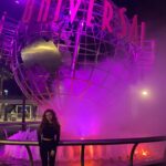 Francesca Capaldi Instagram - Thank you so much for having me 💜 @unistudios @horrornights I totally wasn’t scared at all 😬🤫 #universalhhn