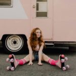 Francesca Capaldi Instagram - This is how I roll! 🤍💕 📸 @maiyabuck 🛼 @surfcityskates