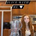 Francesca Capaldi Instagram - @breville Ingredients: 1 cup Organic Mango Passionfruit Juice, 1 cup frozen or regular strawberries, 1/2 cup frozen or regular peaches, 1 cup orange sherbet, 1 cup ice 🍹🤍