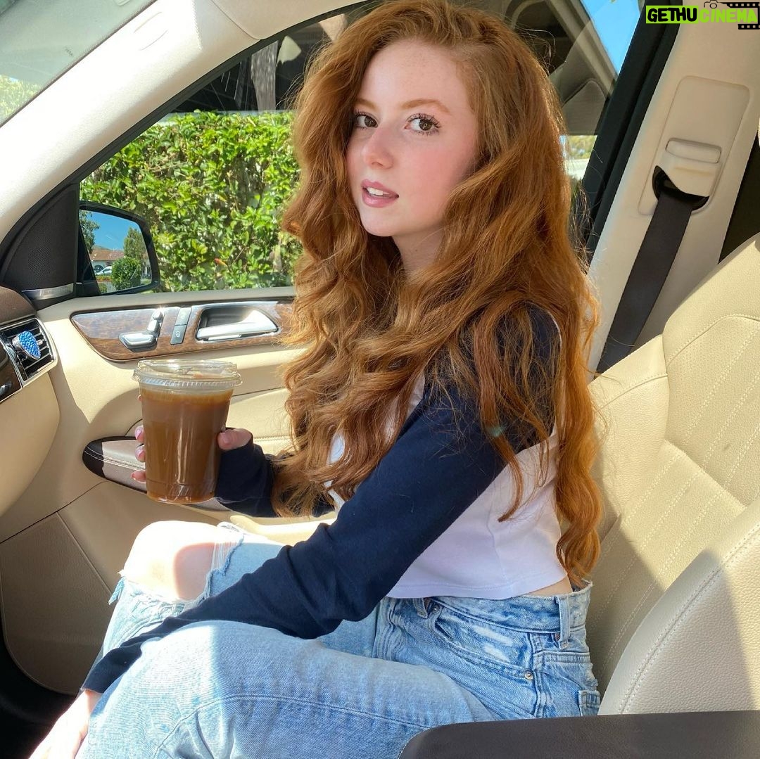 Francesca Capaldi - 74K Likes - Get in loser we’re going for coffee 💙🤍☕️