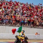 Francesco Bagnaia Instagram - Misano è sempre Misano ❤️ Grazie ragazzi, oggi avete fatto la differenza, ci meritiamo una Rossini 🍕 ( offre @ducaticorse 😂) #Go1Free Misano World Circuit