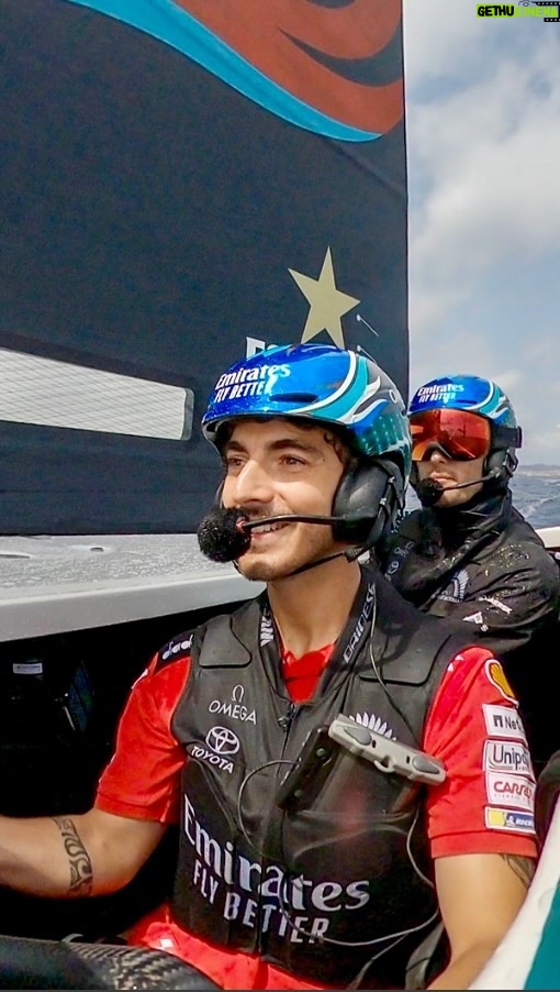Francesco Bagnaia Instagram - It was like flying over water! Thank you @emiratesteamnz #Go1Free Barcelona, Spain