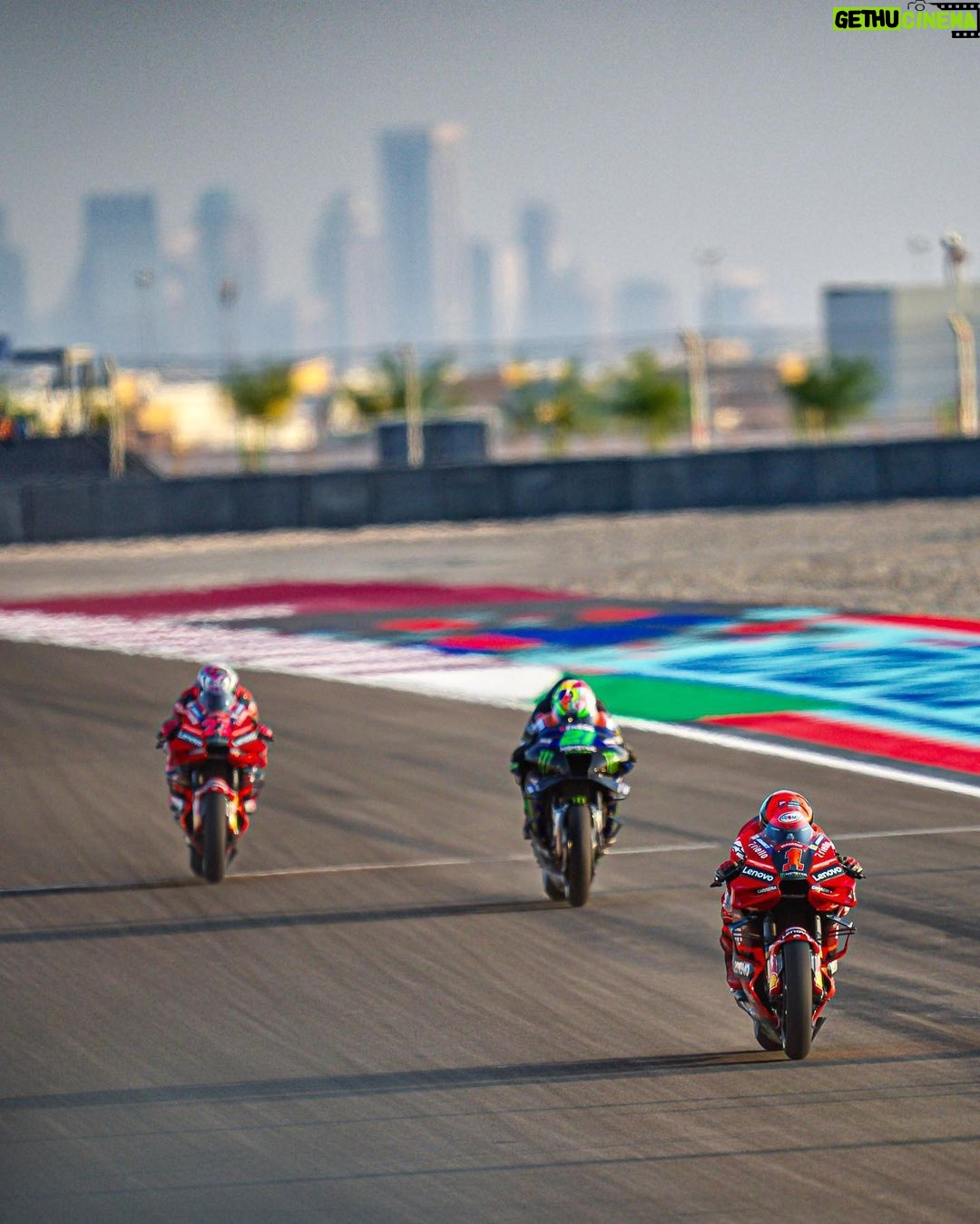 Francesco Bagnaia Instagram - The lights come on 🌗 #Go1Free Losail International Circuit