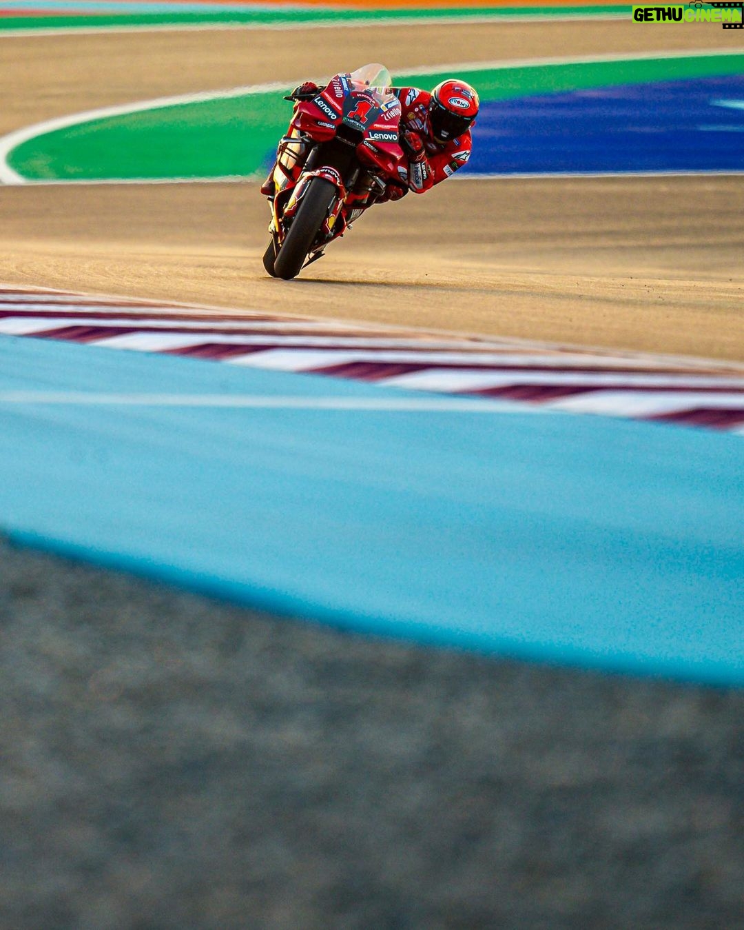 Francesco Bagnaia Instagram - The lights come on 🌗 #Go1Free Losail International Circuit