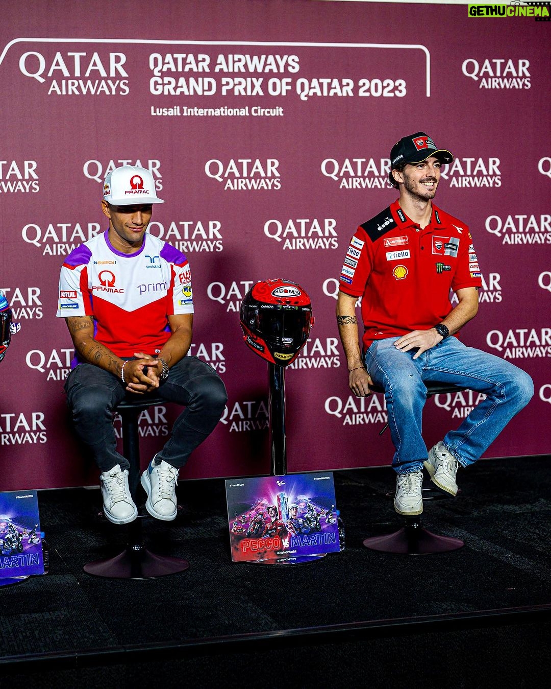 Francesco Bagnaia Instagram - Showtime πΆπ¦ #Go1Free Losail International Circuit