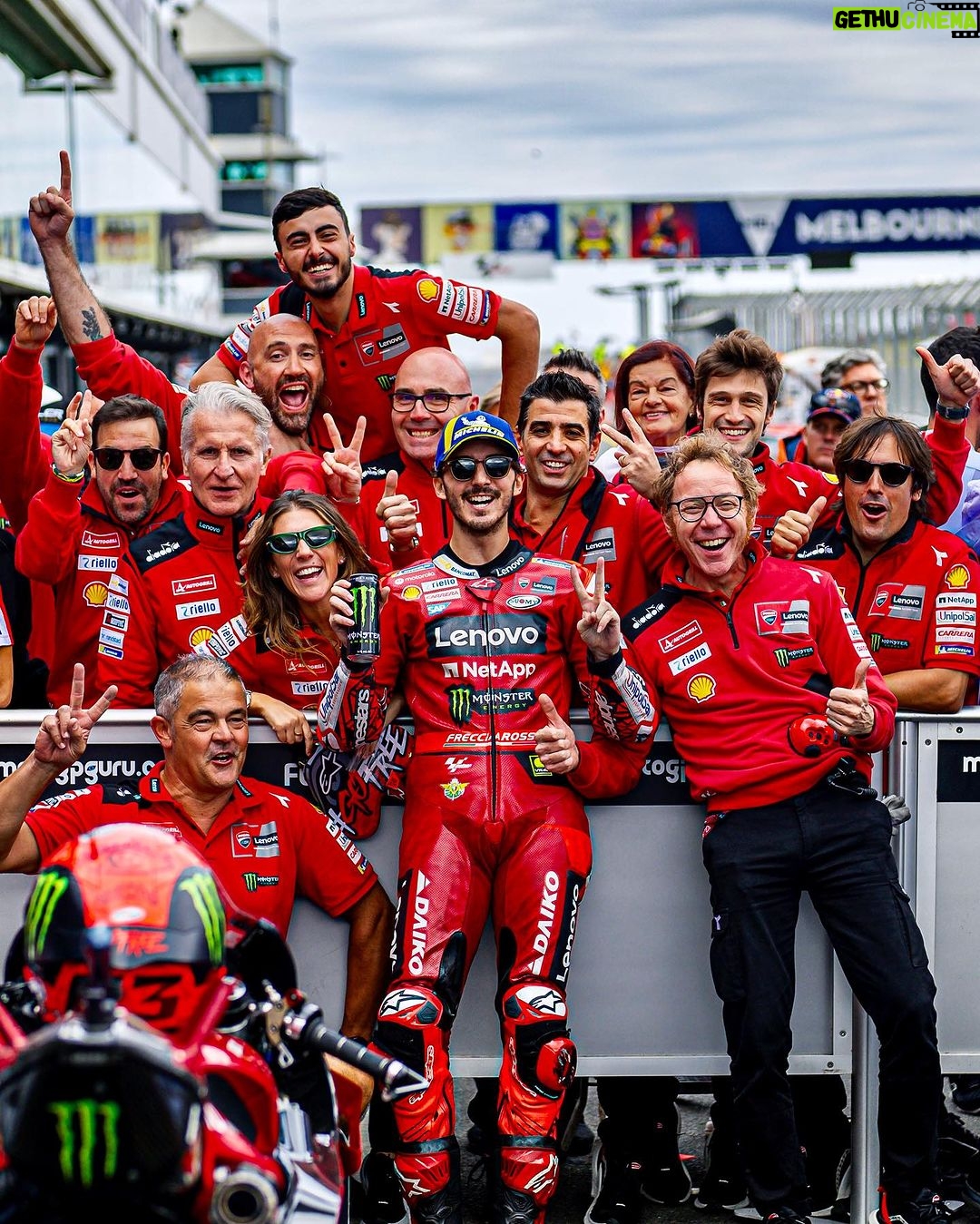 Francesco Bagnaia Instagram - We scored a crazy header goal 🤙🏻🍿 #Go1Free Phillip Island Grand Prix Circuit