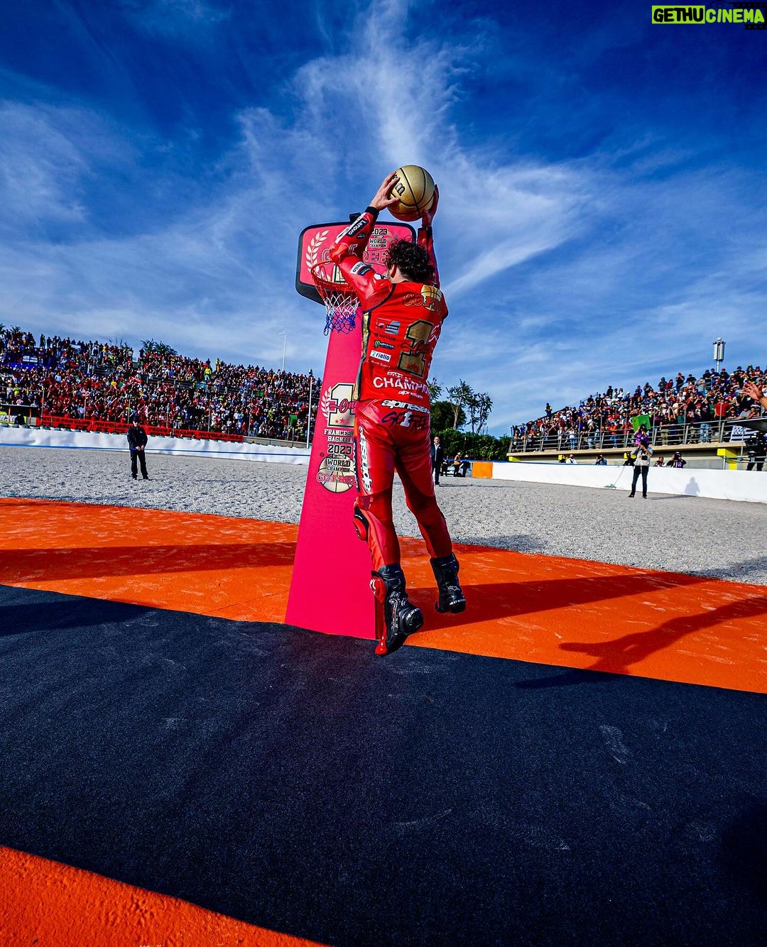 Francesco Bagnaia - 266.3K Likes - I always dreamed of winning the world championship by winning the race, and we did it.
I’ve always dreamed of racing with number 1 and reconfirming and we did it.
I always dreamed of having a team like ours.
We are living a beautiful love story, in spite of everything and in spite of everyone, and no one will ever be able to take that away from us.
Thank you ❤️ ⭐️⭐️⭐️ #Go1Free