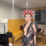 Francia Raísa Instagram - This was my first time celebrating Dia de Muertos and it was incredibly special- I got to feature my salsa that was inspired by my grandma. My mom and I got to celebrate her life and make sure that through salsa she lives on. Thank you @carlosericlopez for pouring your heart into this event, it showed 💛