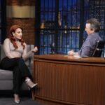 Francia Raísa Instagram - Had the best time with @latenightseth tonight! No notes 😜 #insidejoke tune in tonight on @nbcuniversal ✨ New episode of @himyfonhulu out now on @hulu