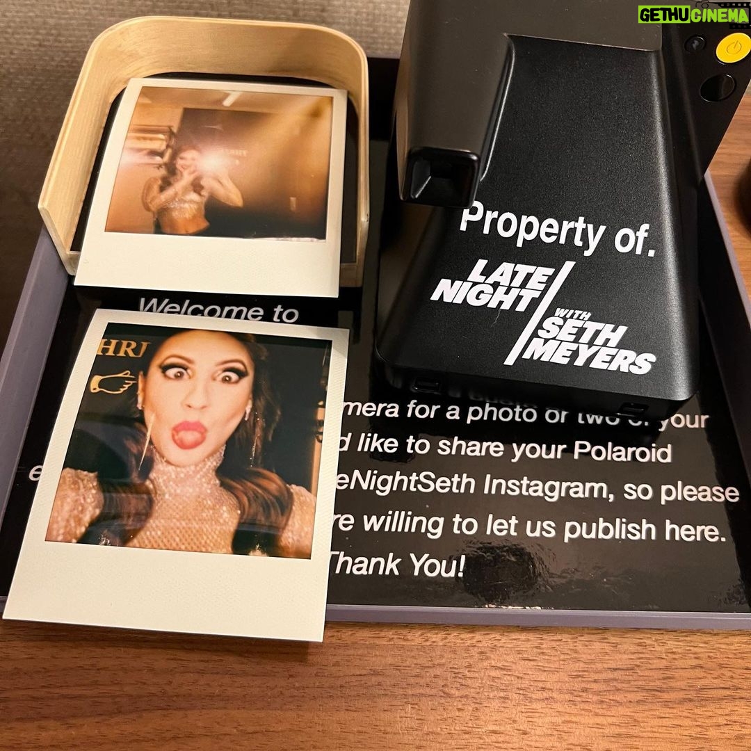 Francia Raísa Instagram - Had the best time with @latenightseth tonight! No notes 😜 #insidejoke tune in tonight on @nbcuniversal ✨ New episode of @himyfonhulu out now on @hulu