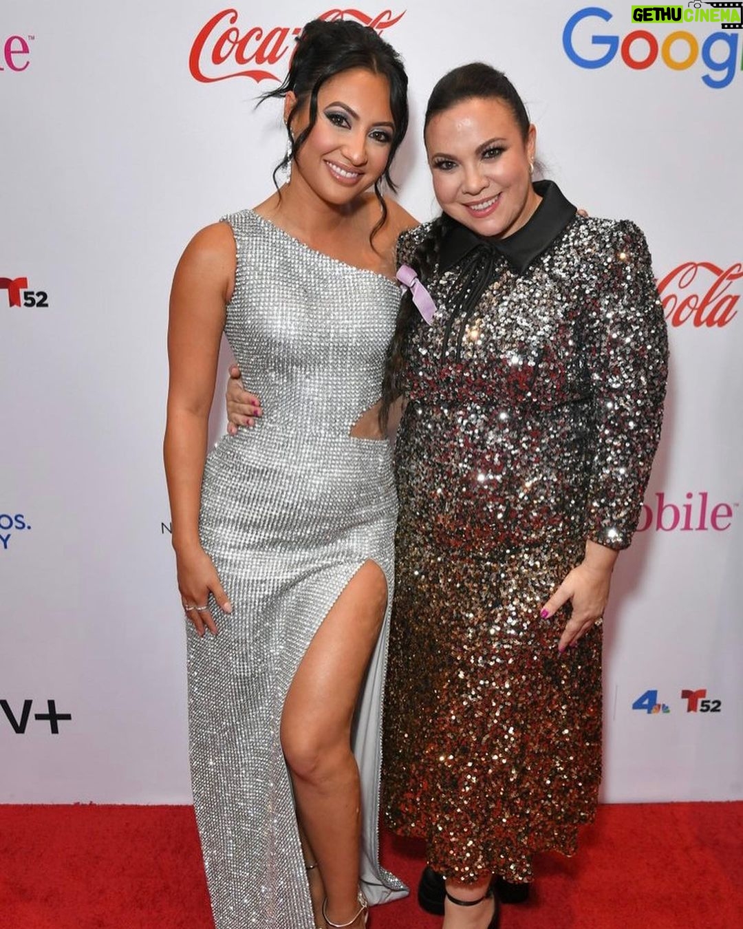 Francia Raísa Instagram - Last night was so beautiful and fun! Thank you @nhmc_org for all that you do and for making me get dressed up and dedicate an evening to celebrate my accomplishments. Thank you @gloriakellett for being there to share the stage with me and presenting me with this award. It was really nice to be in a room full of talented latinx artists celebrating how far we’ve come 🤍
