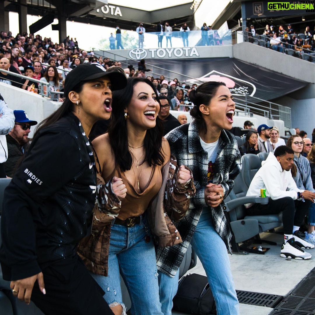 Francia Raísa Instagram - And now I’m spoiled and don’t want to watch soccer any other way. Thank you for inviting me @lilly ! I’m inviting myself to the next home game 😜 @weareangelcity