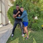 Francis Ngannou Instagram - Great talking with the 🐐 in Riyadh today. Very inspirational! @cristiano Riyadh, Saudi Arabia