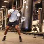 Francis Ngannou Instagram - Foundational work 🎯☝🏿 #JoshuaNgannou @gymshark