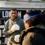 Francis Ngannou Instagram - Back to work 🎯 #JoshuaNgannou @gymshark London, United Kingdom