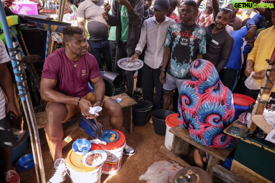 Francis Ngannou Instagram - The mandatory BHB the cameroon tradition breakfast wasn't easy to access this time as it used to be but it's mandatory 🤷🏾♂️. 🇨🇲😋 Yaoundé, Cameroon