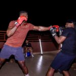 Francis Ngannou Instagram - I let @dadju punch me and he believes that he's the man for the job, stick in music bro, it's dangerous out here 🤣