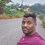 Francis Ngannou Instagram - Enjoying a walk in the exact same place that I spent most of my life, and a place that carries a lot of memories for me. #Batié #Djeudem #nostalgia Batié, Cameroon