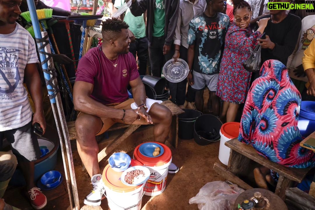 Francis Ngannou Instagram - The mandatory BHB the cameroon tradition breakfast wasn't easy to access this time as it used to be but it's mandatory 🤷🏾♂️. 🇨🇲😋 Yaoundé, Cameroon