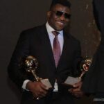 Francis Ngannou Instagram - What an amazing night yesterday at the cameroon BALLON D'OR!!! Thank you to the FECAFOOT président @samueletoo for giving new life to our national team, to the local competitions, and to get cameroonians excited again around the game.