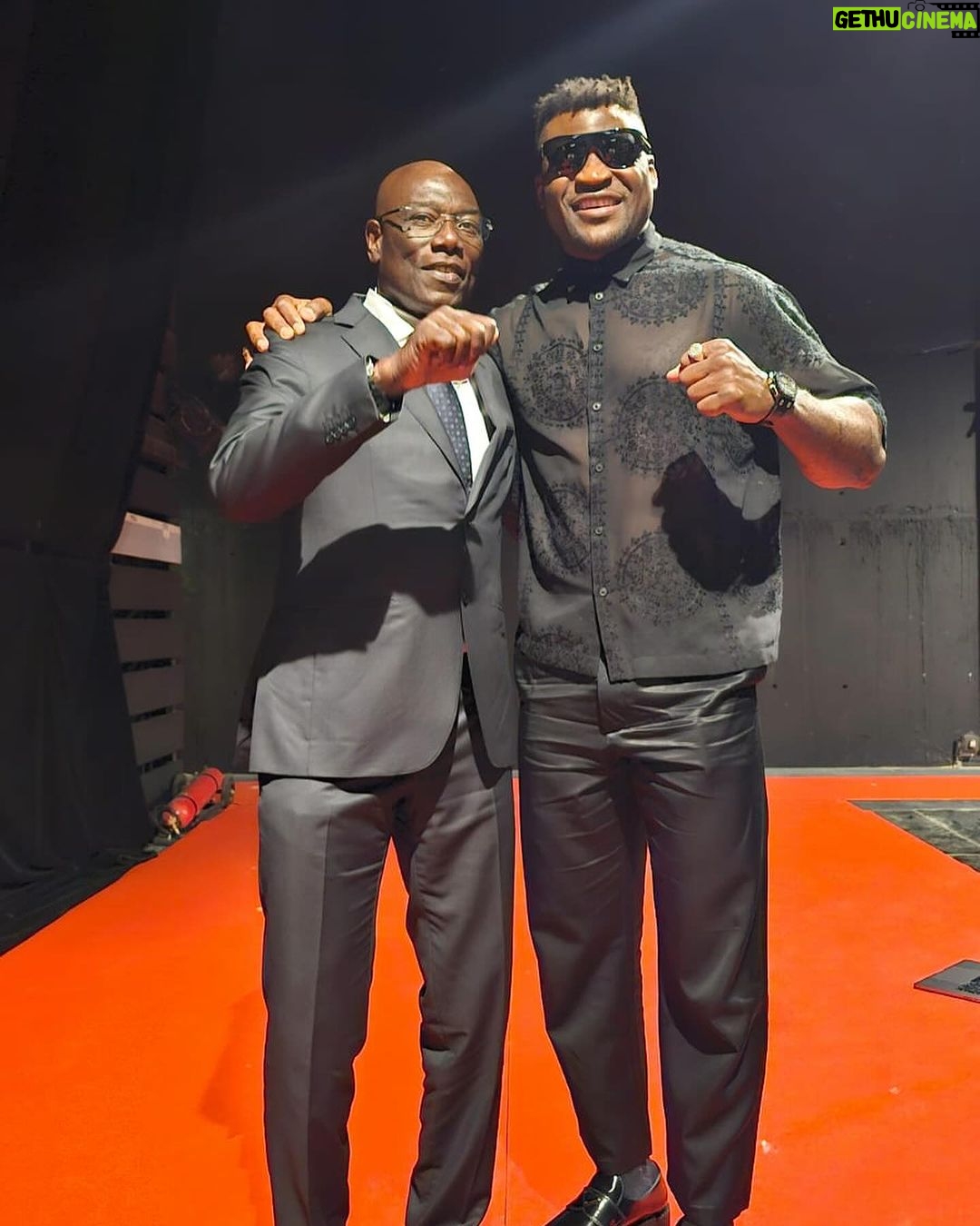 Francis Ngannou Instagram - It’s been 10 years since I left Morocco … I was there earlier this week having a great time with quality people at the @caf_online awards as I am a quality person myself 😜 It definitely feels different this time though - not to be running away, but to be embraced. Not to sleeping in the forest, but in 5 star hotels. The mystery of life is a beautiful thing to witness. Marrakech, Morocco