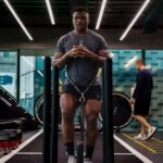 Francis Ngannou Instagram - Work work work ☝🏿 #JoshuaNgannou Riyadh, Saudi Arabia