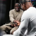 Francis Ngannou Instagram - Unc came through Vegas Thanks for coming by the gym @shannonsharpe84 Las Vegas, Nevada