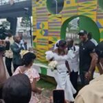 Francis Ngannou Instagram - Last Saturday in Abidjan I was bumping into people wedding on the street and take pictures with them. I even found a bride that was alone and I proposed to replace groom as he wasn't there, but she said “no he's coming” 🤣🤣🤣 Abidijan