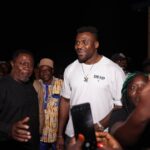 Francis Ngannou Instagram - My arrival in Batié yesterday couldn't be discreet but it was fun and lovely. So heart warming to see the joy and love of people. Thank you 🙌🏾 ❤️ Batié, Cameroon
