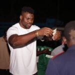 Francis Ngannou Instagram - My arrival in Batié yesterday couldn't be discreet but it was fun and lovely. So heart warming to see the joy and love of people. Thank you 🙌🏾 ❤️ Batié, Cameroon