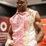 Francis Ngannou Instagram - Enjoy the show ☝🏿 #JoshuaNgannou Riyadh, Saudi Arabia