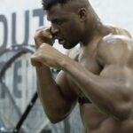 Francis Ngannou Instagram - Work work work ☝🏿 #JoshuaNgannou @riyadhseason Riyadh, Saudi Arabia