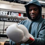 Francis Ngannou Instagram - Back to work 🎯 #JoshuaNgannou @gymshark London, United Kingdom