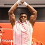 Francis Ngannou Instagram - Enjoy the show ☝🏿 #JoshuaNgannou Riyadh, Saudi Arabia