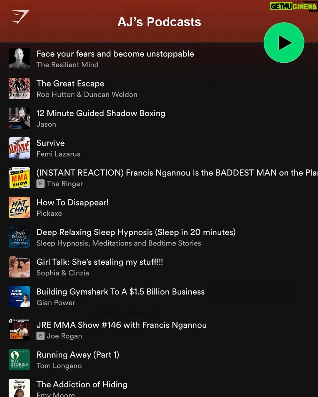 Francis Ngannou - 289.3K Likes - me and @gymshark found your missing earphone @anthonyjoshua π (swipe to see)