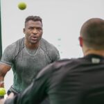 Francis Ngannou Instagram - Final push before fight week ☝🏿 #JoshuaNgannou Riyadh, Saudi Arabia
