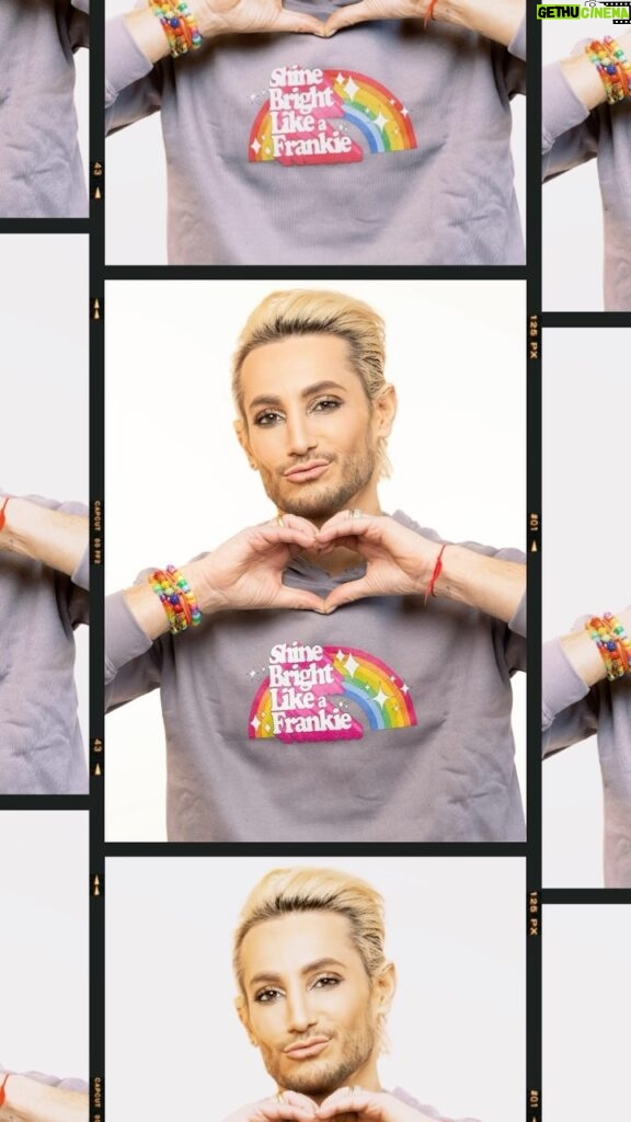 Frankie Grande Instagram - #ShineBrightLikeAFrankie 👑🌈✨ Merch at Frankiegrande.com