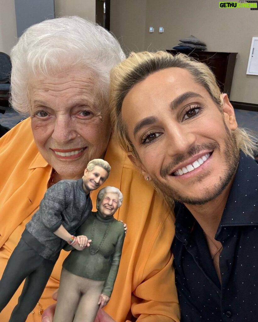 Frankie Grande Instagram - Now we’ll never be far apart 💕✨ love you to the ends of the universe and back Nonna 😘 thank you @doplme for bringing our mini-me to life 😄