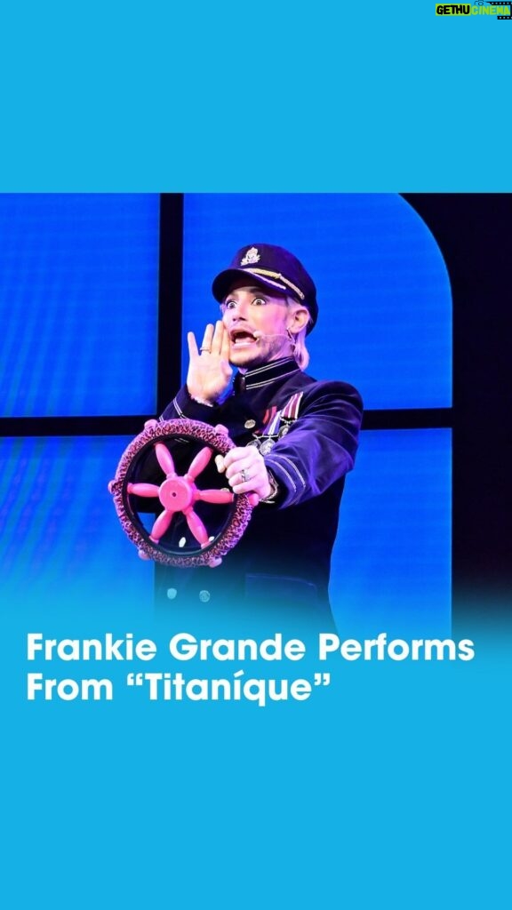 Frankie Grande Instagram - We’d drive all night to hear @frankiejgrande perform in @titaniquemusical. He sings "I Drove All Night" from the iconíque show! 🚢✨