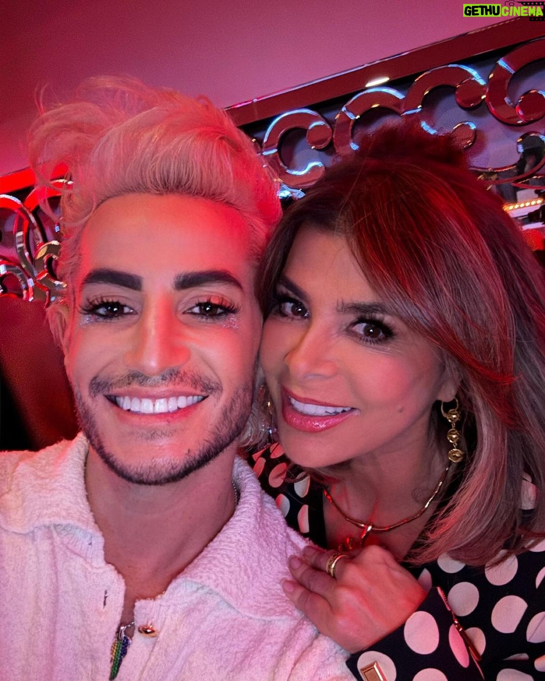 Frankie Grande Instagram - 🌟✨ Sharing vibes with the legendary @paulaabdul and my bestie @estitties! 🎶 Grateful for the little moments! 💖 #Icon #PaulaAbdul #Queerties