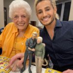 Frankie Grande Instagram - Now we’ll never be far apart 💕✨ love you to the ends of the universe and back Nonna 😘 thank you @doplme for bringing our mini-me to life 😄
