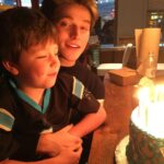 Froy Gutierrez Instagram - this pic was taken right as I fell out of my chair & bruised up my shin. but at least we blew out all the candles. let’s go 20s. ➖👴➖