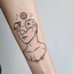 Froy Gutierrez Instagram - some things, I only see with my eyes closed (not my arm or tattoo! just a sick design based on an old picture of mine ) ➖💫➖