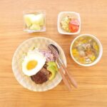 Fumino Kimura Instagram - *** 今日のごはんでした。 雑穀米ロコモコ たっぷり刻み野菜のスープ ポテトサラダ、トマト メロン 最近気付いたんですけどね ハンバーグが結構好きみたいです。