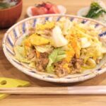 Fumino Kimura Instagram - *** 今日のごはんでした。 春キャベツと卵の麻婆炒め 塩昆布トマト 菜の花ともやしの中華和え 長芋短冊 わかめと大根のおみそ汁 雑穀米 今日はとっても気持ちいいね！ 水分補給と日差し対策忘れずにね⛱️ って書いてアップし忘れちゃってました！ みんな気を付けて帰ってね〜🏠
