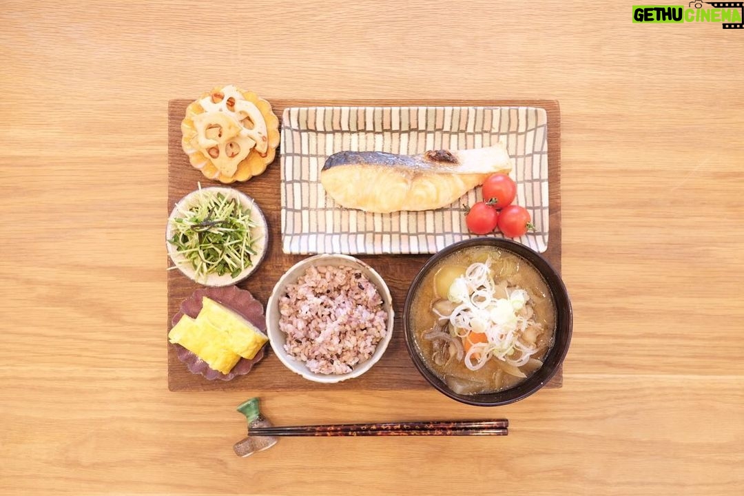 Fumino Kimura Instagram - *** おはよう御座います!! 昨日はカレンダーのお渡し会へ 沢山の方に来ていただいて 本当に本当にありがとう御座いました!! 昨日あの後終電や夜行で帰りますと おっしゃってた方々無事に帰れましたか?? 今日帰られる方々も どうぞお気を付けてお帰りくださいませ✨ なにより、忙しい合間をぬって 会いに来て下さりありがとう御座いました!! どうでしたか?楽しかったかなぁ?? お手紙やプレゼントも沢山いただきまして 何よりのクリスマスプレゼントです🎁✨ ひとつひとつ大切に開けさせて頂きますね。 はぁ〜韻が幸せ!楽しい時間でしたね🤭 焼きサケ、ミニトマト だし巻きたまご 豆苗の塩昆布和え レンコンのピリ辛塩きんぴら とん汁 雑穀米ごはん