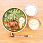 Fumino Kimura Instagram - *** 今日の夜ごはんでした。 たまにどうしようもなく 食べたくなりますよね、から揚げ。 から揚げ 山盛りサラダ ポテサラ 先日の残りのおいもポタージュ から揚げのことしか考えてなくて メニューがおいもおいもしてしまったよ。 また明日🙌🏻