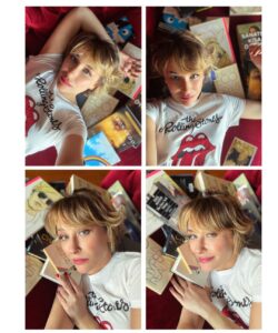 Gülse Birsel Instagram - Bir Rolling Stones tişörtlü fotomuz olmasın mı? Makyöz, kuaför, fotoğrafçı, moda editörü, hepsi benim. Benim borum öter ve yuvarlanan taş yosun tutmaz! @eleledergisi Mayıs 2020 sayısı