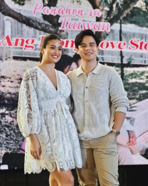 Gabbi Garcia Instagram - It's truly an honor to continue this journey as the Taiwan Tourism Ambassador for the 2nd year, now joined by @khalilramos ✨❤️ Cheers to more adventures and spreading love! 🫶🏽 

#PanahonSaTaiwan #GabLilPanahonSaTaiwan